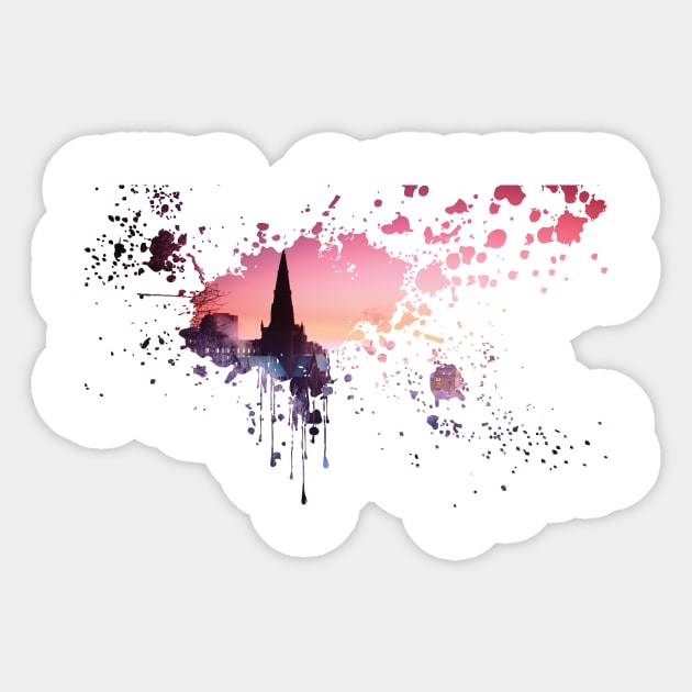 Church painting Sticker by nuijten